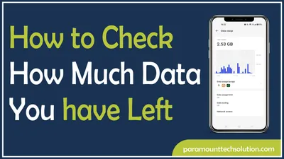 How to Check How Much Data You Have Left