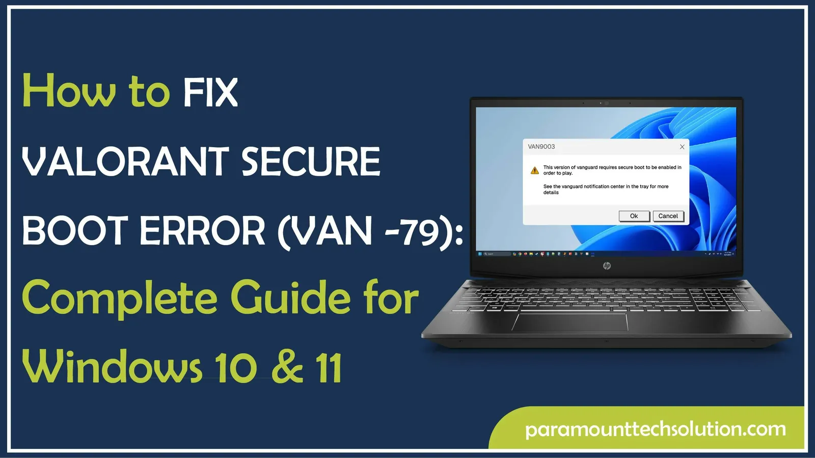 How to Fix Valorant Secure Boot Error