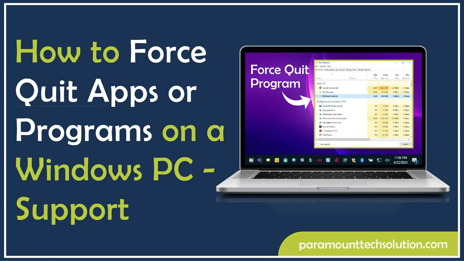 How to Force Quit Apps or Programs on Windows