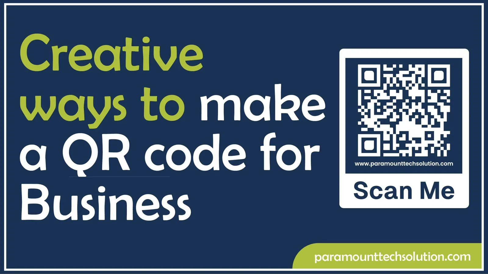 create a QR code for your business