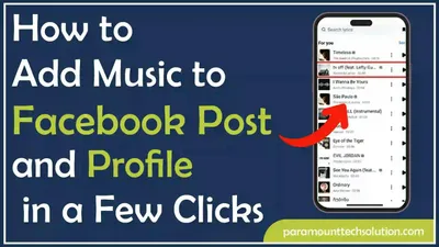 How to Add Music to Facebook Post 